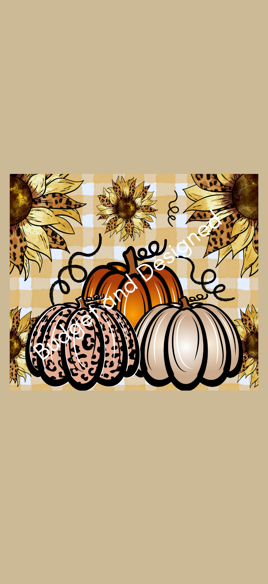 Plaid And Pumpkins Tumbler