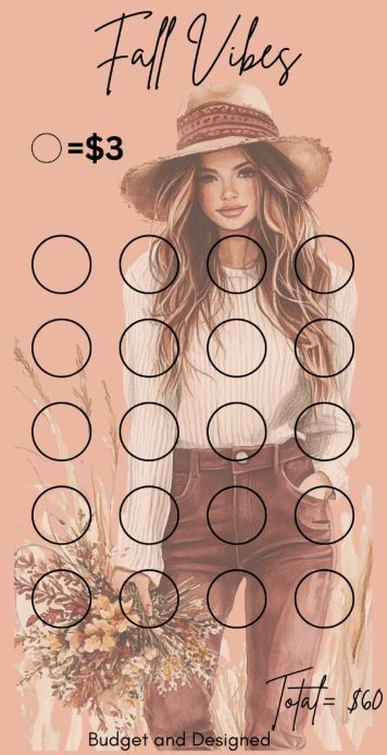 Fall Vibes Savings Challenge Digital Version