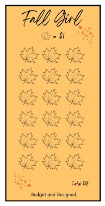 Fall Girl Savings Challenge