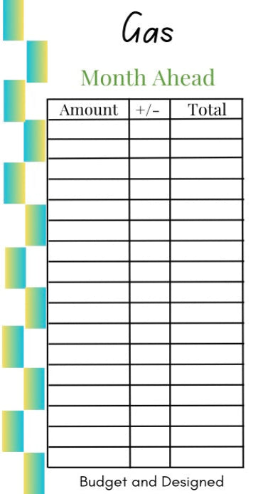 Month Ahead Check Tracker