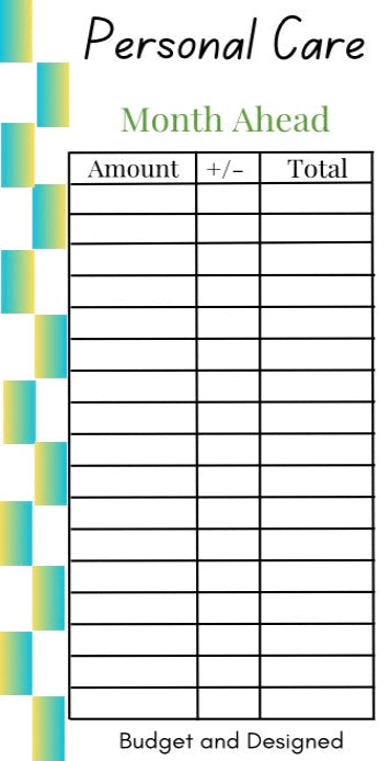 Month Ahead Check Tracker