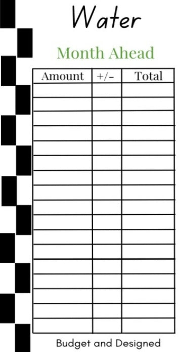 Month Ahead Check Tracker