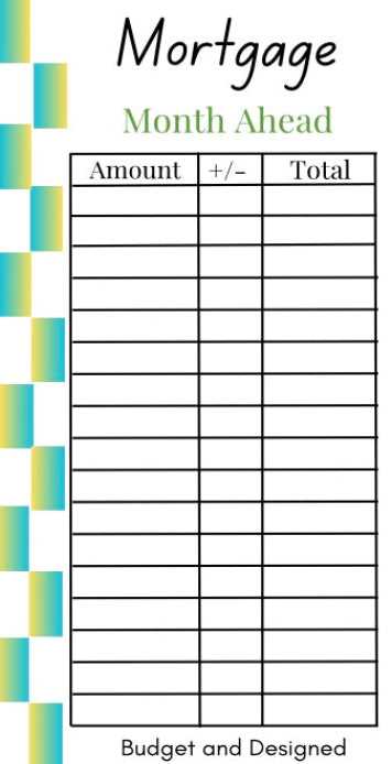 Month Ahead Check Tracker