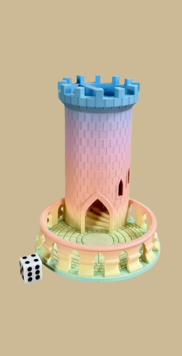 Matte Macaron Castle Dice Tower