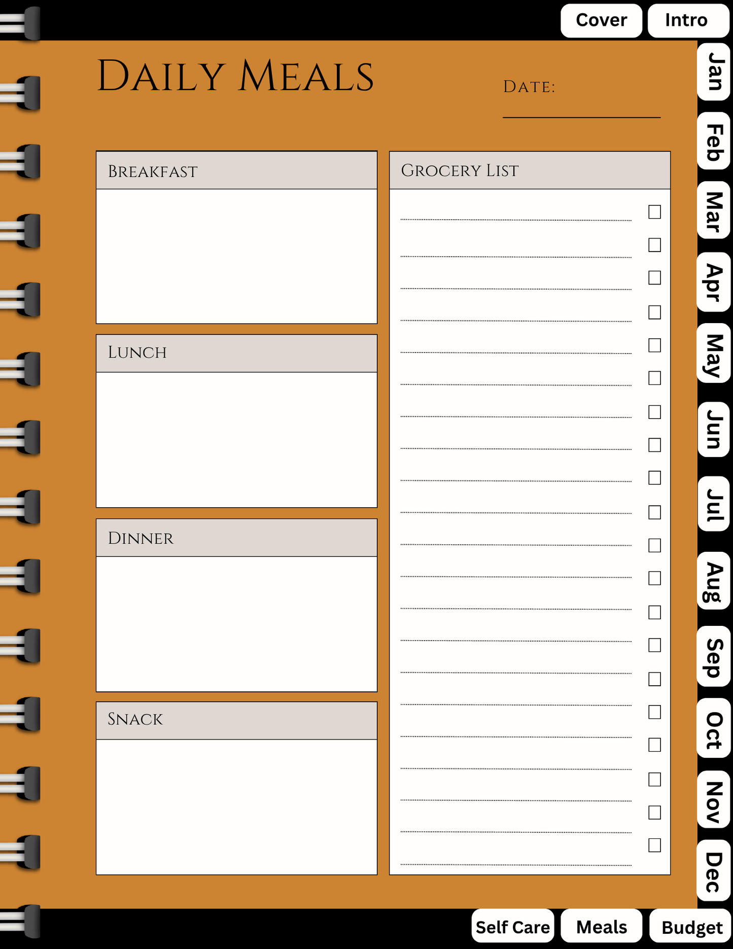 Be Bold Digital Planner
