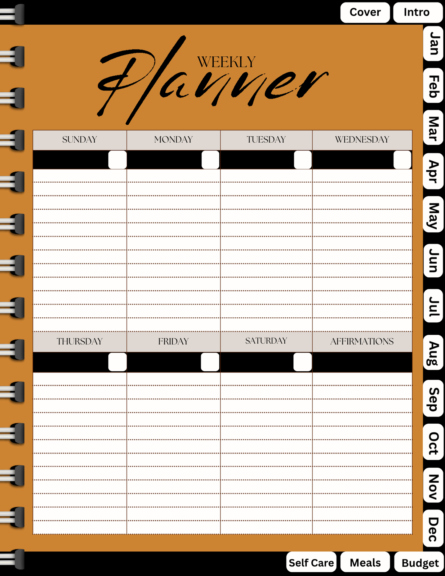 Be Bold Digital Planner