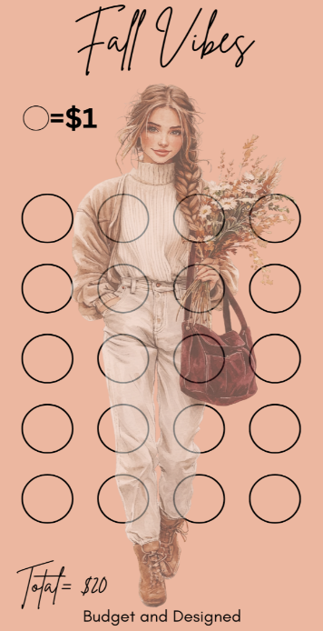 Fall Vibes Savings Challenge Digital Version