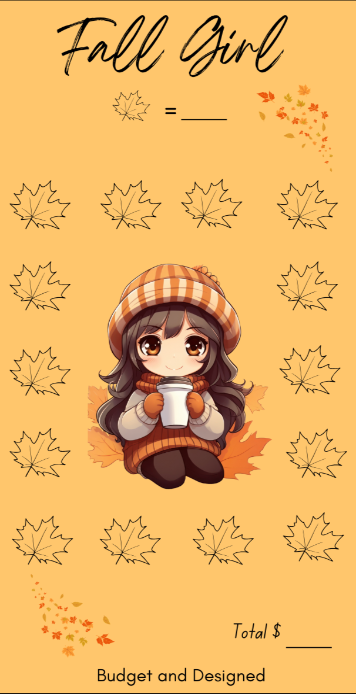 Fall Girl Savings Challenge Digital Version