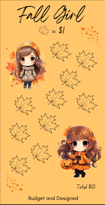 Fall Girl Savings Challenge Digital Version