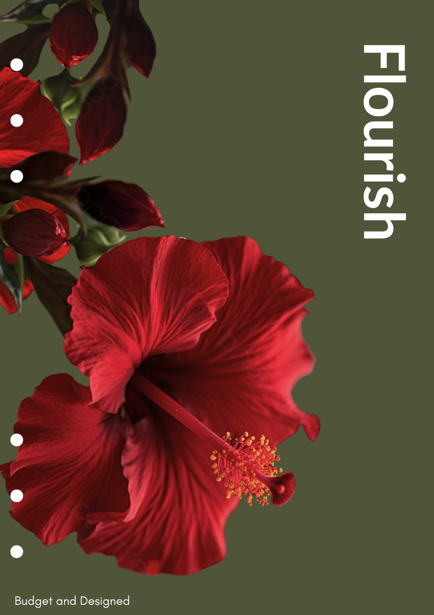 A5 Floral Dashboard Set