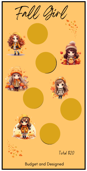 Fall Girl Savings Challenge Digital Version