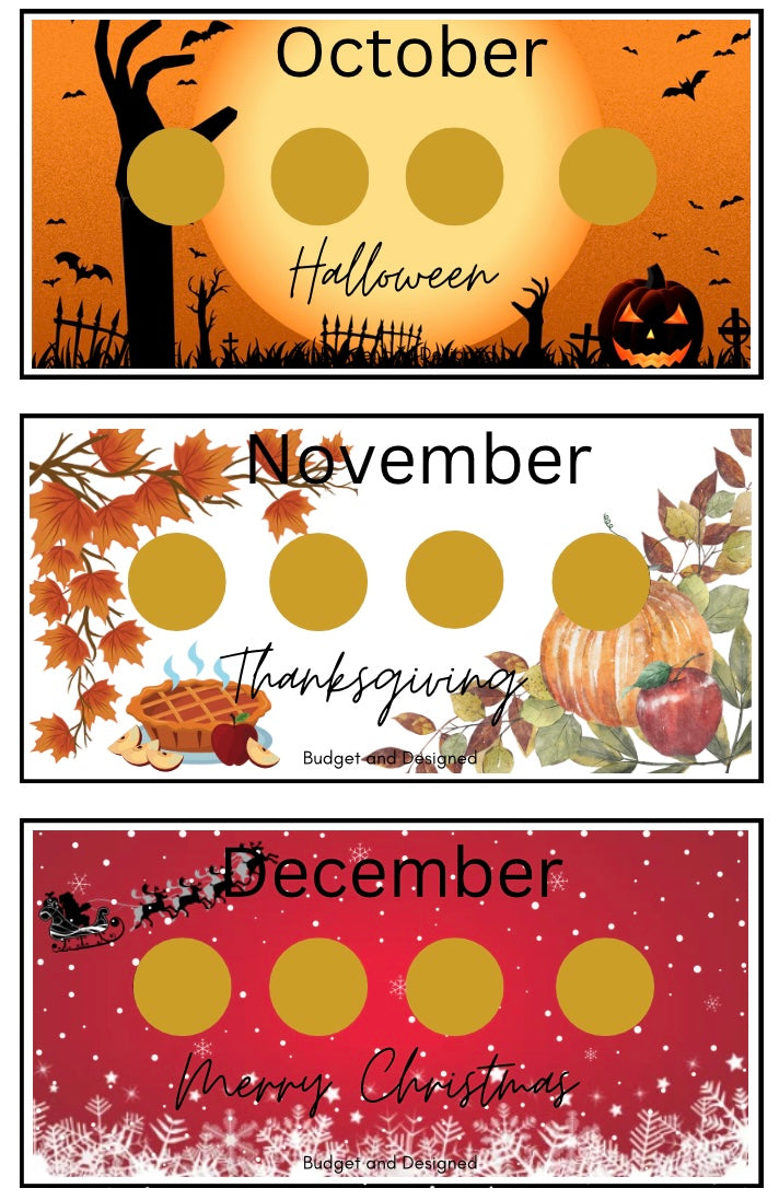 $1K Monthly Scratch-off Savings Challenge