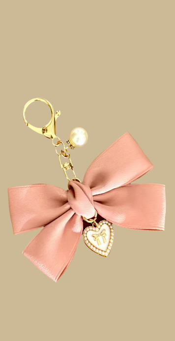 Sweetheart Ribbon Charm Clip