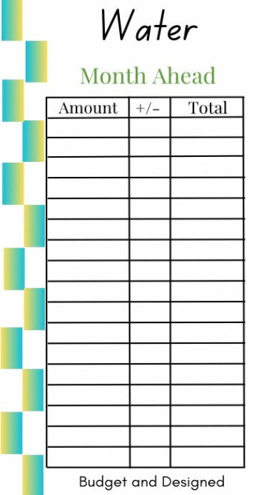 Month Ahead Check Tracker
