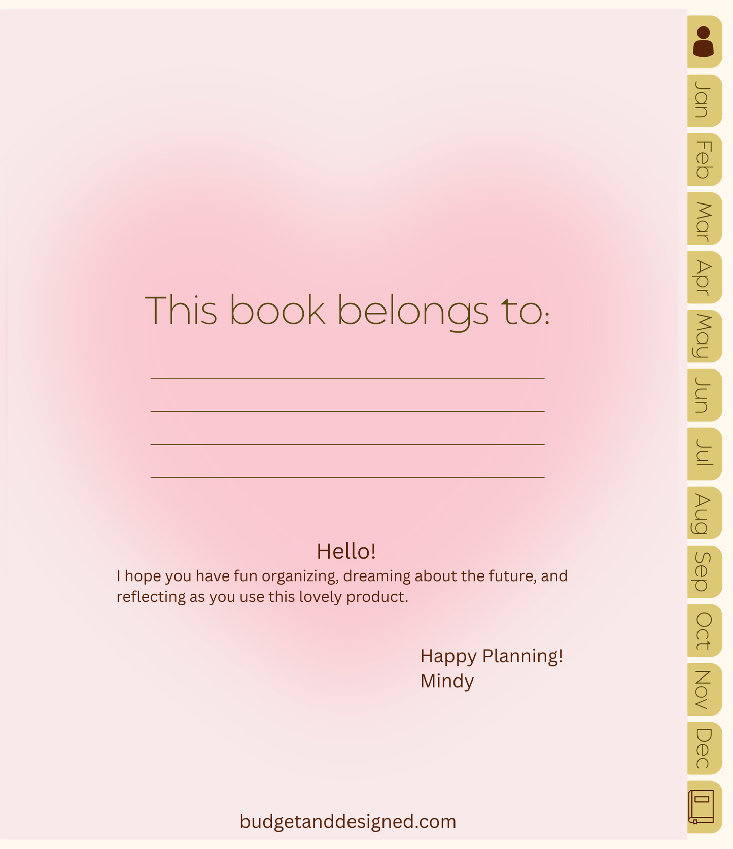 Pretty in Pink Digital Planner