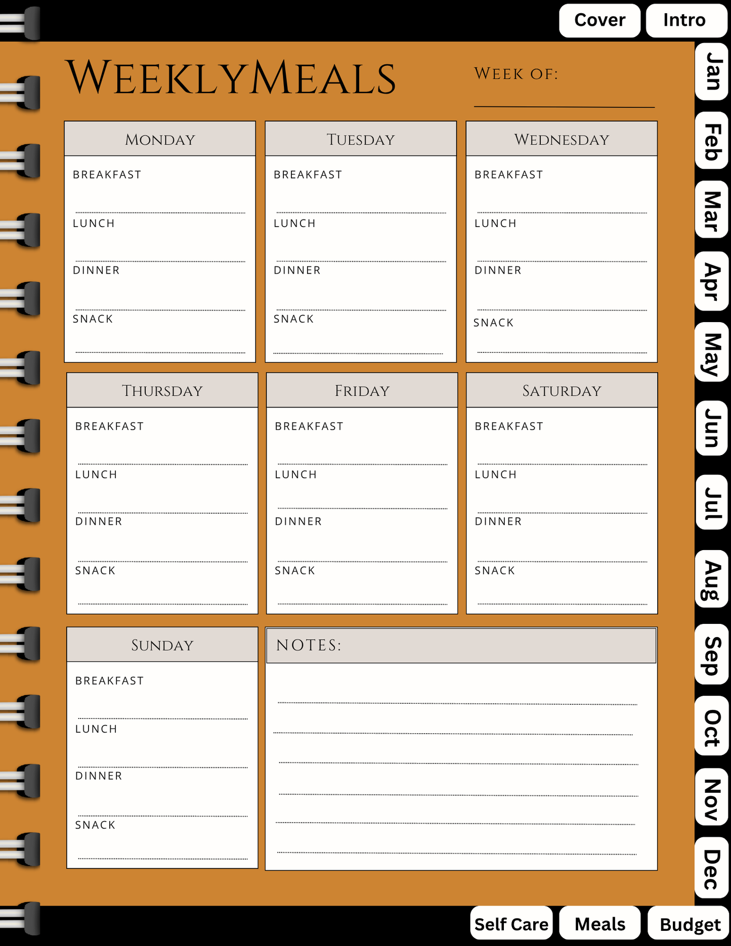 Be Bold Digital Planner
